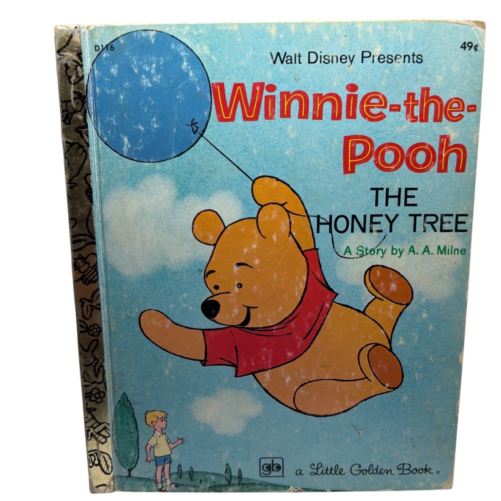 Winnie the Pooh The Honey Tree‎ Little Golden Book D116 Walt Disney 1975